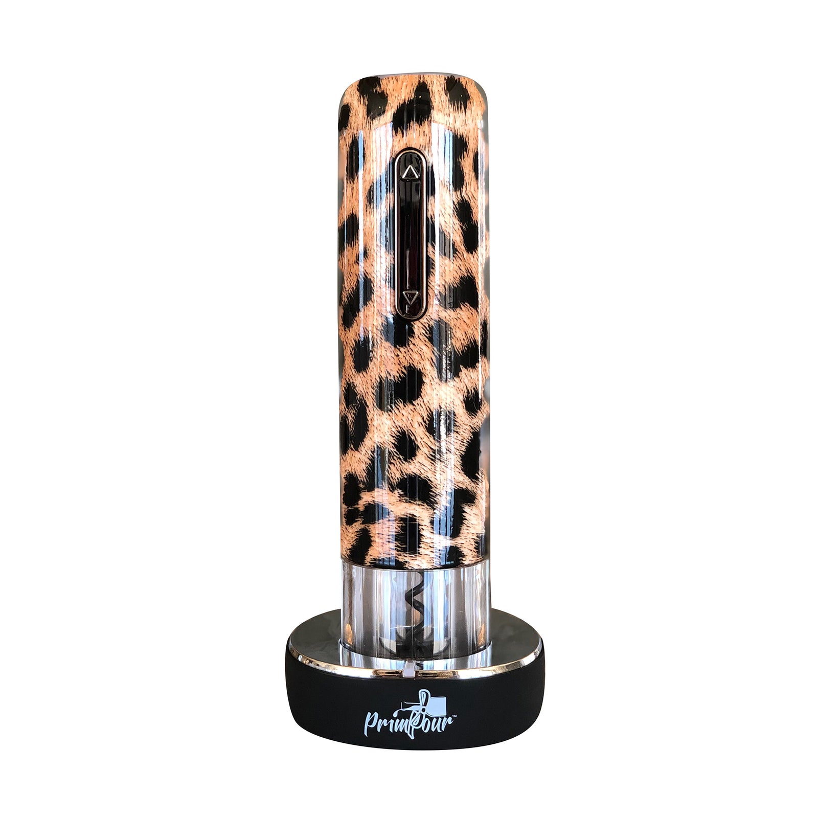 PrimPour Working on My Roar limited edition electric wine opener hand-dipped rechargeable  